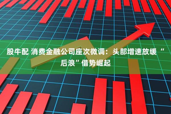 股牛配 消费金融公司座次微调：头部增速放缓 “后浪”借势崛起